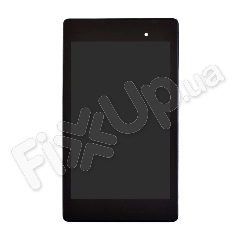 Дисплей Asus ME571K Google Nexus 7 с тачскрином и рамкой в сборе (2013) rev. 2 (версия 3G), цвет чер