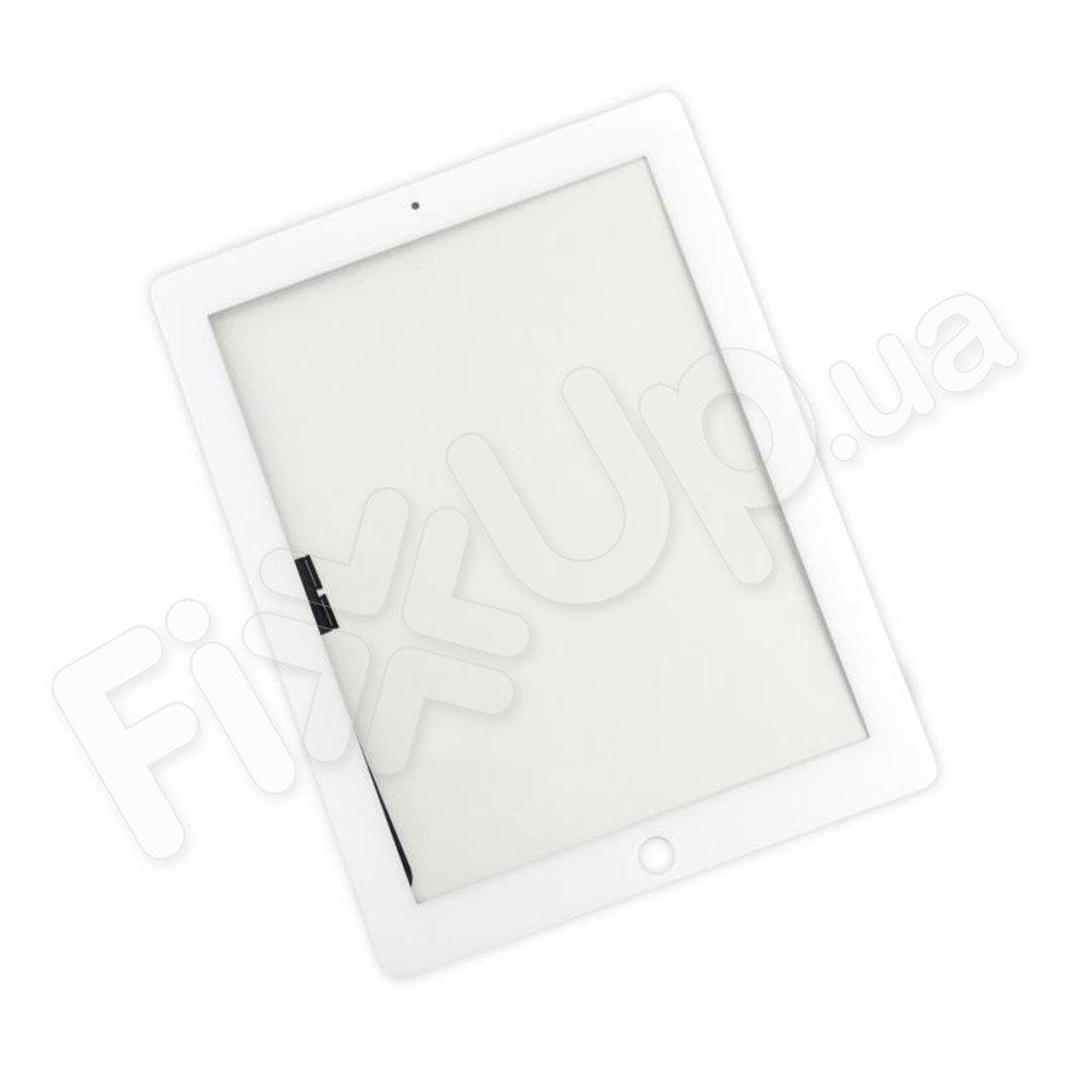 Тачскрін (сенсор) зі склом для New iPad 3, iPad 4, колір білий