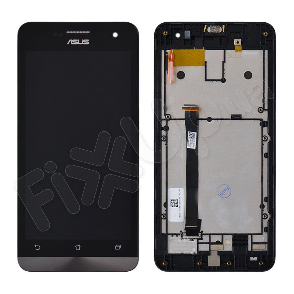 Дисплей Asus ZenFone 5 (A500CG, A500KL, A501CG) з тачскріном і рамкою в зборі, колір чорний