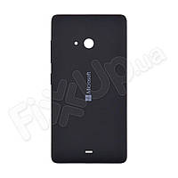 Задняя крышка для Microsoft (Nokia) 540 Lumia Dual Sim (RM-1140/RM-1141), цвет черный