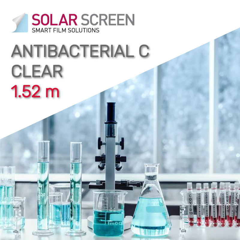 Антибактеріальна прозора плівка Solar Screen CLEAR ANTIBACTERIAL C, 1.524 м