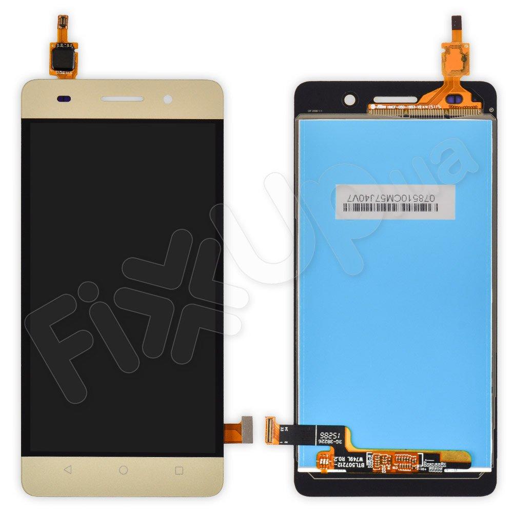 Дисплей Huawei Honor 4C з тачскріном в зборі, колір золотий