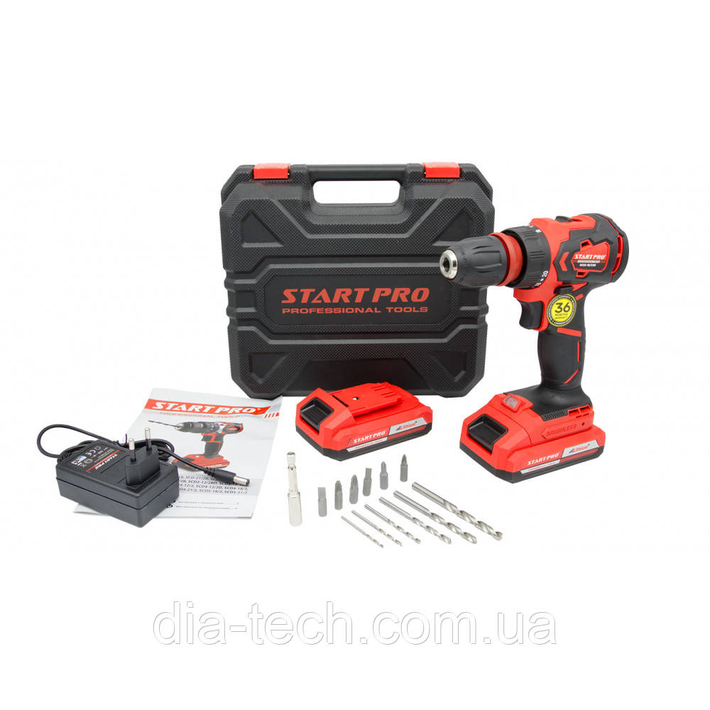 ШУРУПОВЕРТ АККУМУЛЯТОРНЫЙ START PRO SCD2-18/2BD BRUSHLESS