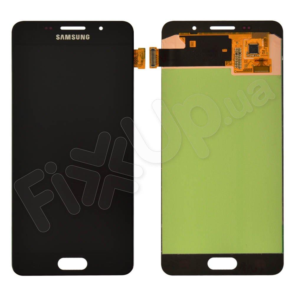Дисплей для Samsung A510F Galaxy A5 (2016) з тачскрином у зборі, колір чорний, Original Change Glass