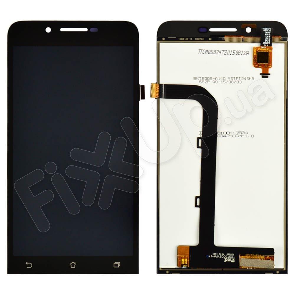 Дисплей для Asus ZenFone Go (ZC500TG) з тачскріном в зборі, колір чорний, Китай високої якості