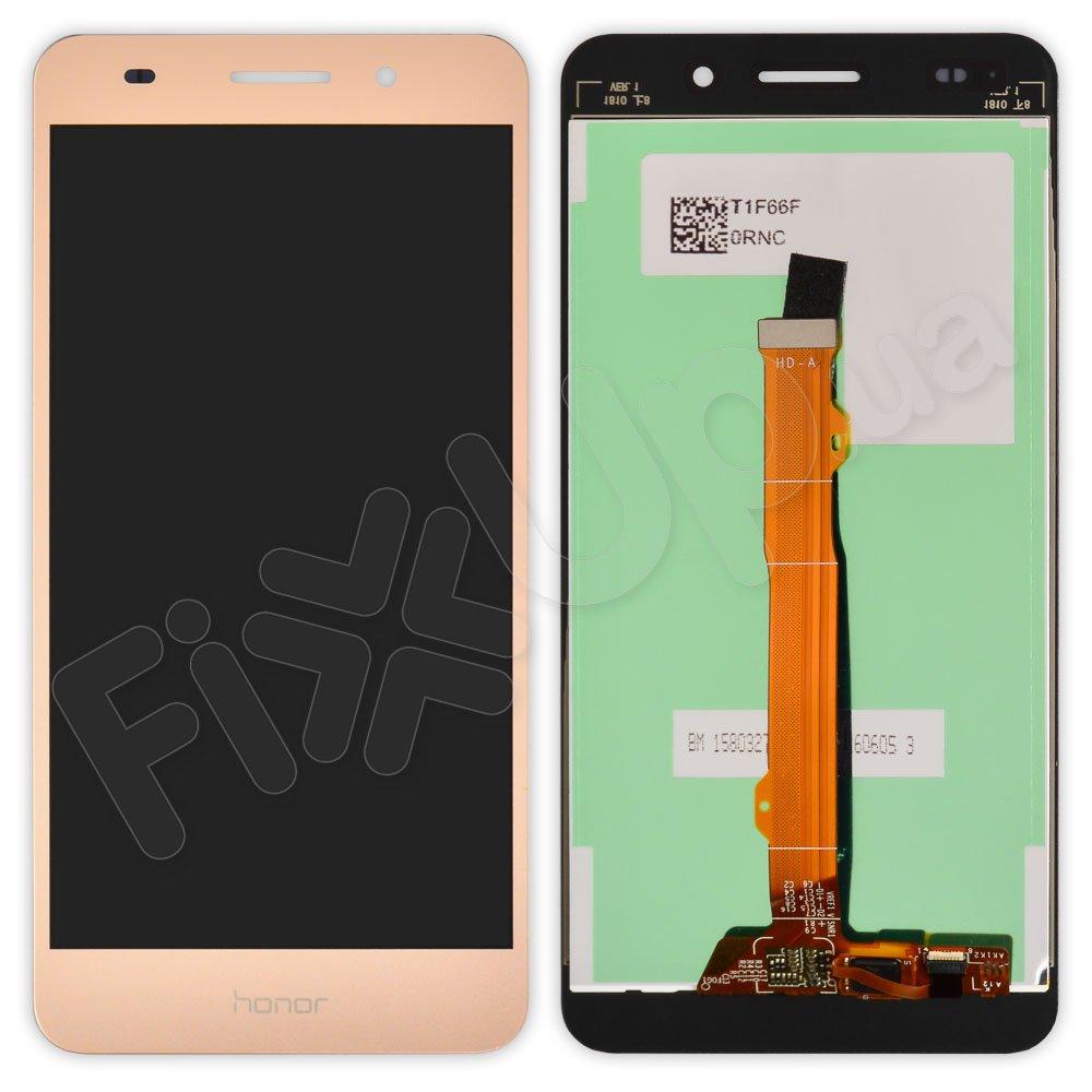 Дисплей Huawei Honor 5A (CAM-AL00), Y6 II (CAM-L21) з тачскріном в зборі, колір золотий