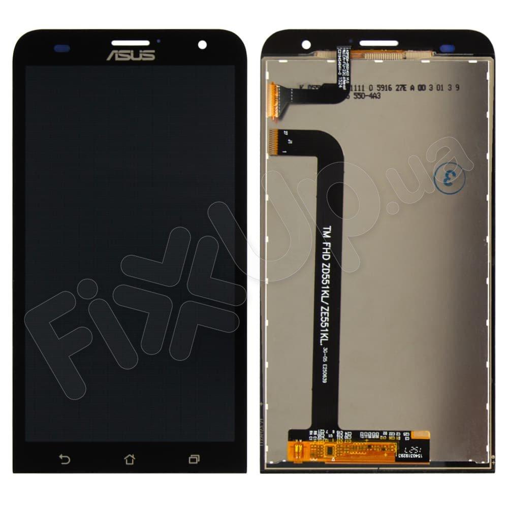 Дисплей Asus ZenFone 2 Laser (ZE551KL) з тачскріном в зборі, колір чорний