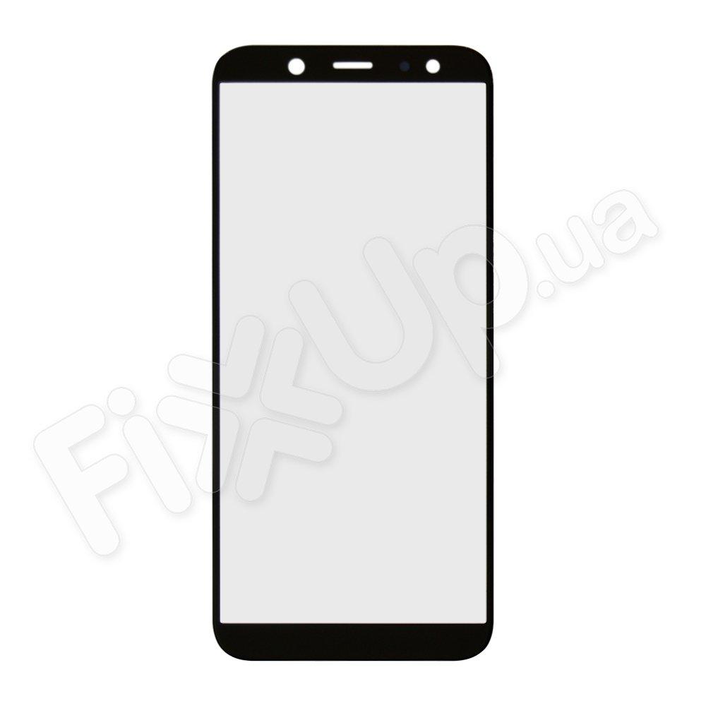 Скло корпусу для Samsung A600 Galaxy A6 (2018), колір чорний