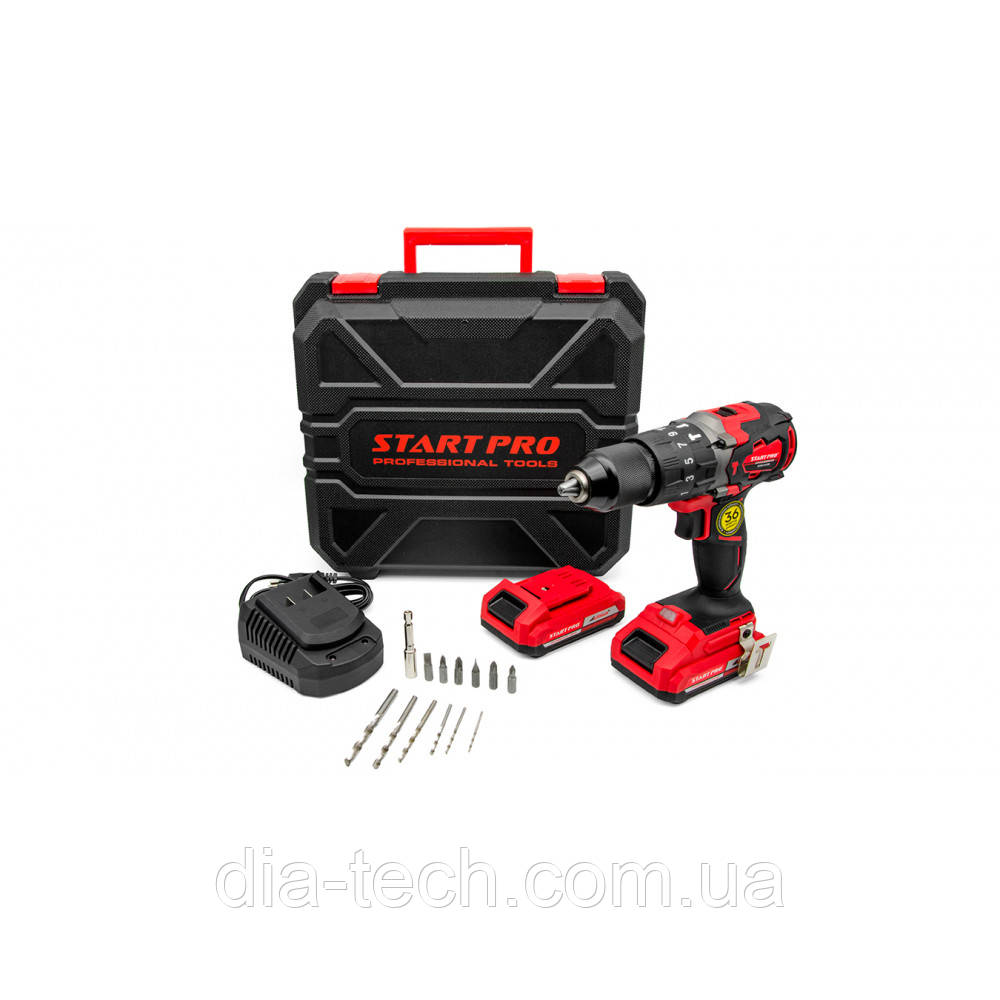 ШУРУПОВЕРТ АККУМУЛЯТОРНЫЙ START PRO SCD2-21/2В BRUSHLESS