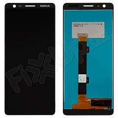 Дисплей для Nokia 3.1 з тачскріном в зборі, колір чорний