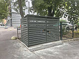 Контейнерний майданчик для сміття на 2 контейнери/ контейнерний майданчик для тбо/скриня тбо, фото 6