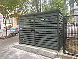 Контейнерний майданчик для сміття на 2 контейнери/ контейнерний майданчик для тбо/скриня тбо, фото 4
