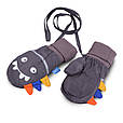 Термоварежки дитячі.Рукавички для хлопчика з плащової тканини TuTu арт. 3-005097 (1-2, 2-4 року), фото 4
