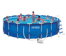 Intex 28252 - круглий каркасний басейн Metal Frame 549x122 см, фото 3