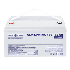 Аккумуляторная батарея LogicPower AGM 12В 75 Ач (LP13634)
