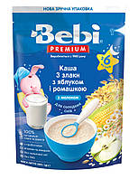 Каша молочна 3 злаки з яблуком та ромашкою Bebi Premium, 200 г