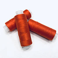 Нитка Швейная для трикотажа Omega 671 цвет оранжевый плотность 120 намотка 200м 100% полиэстер штапельная нить