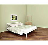 Ліжко двоспальне металеве FLY-1 МК. Коване ліжко в спальню з металу в стилі Loft, фото 3
