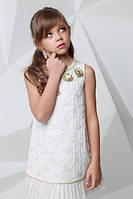 Нарядное платье для девочки Treapi Италия D570 Молочный
