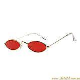 Сонцезахисні окуляри Вампіри готика кіберпанк вамп червоні, фото 3