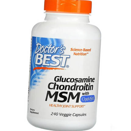 Для суглобів і зв'язок Doctor's s BEST Glucosamine Chondroitin MSM 240 капс, фото 2