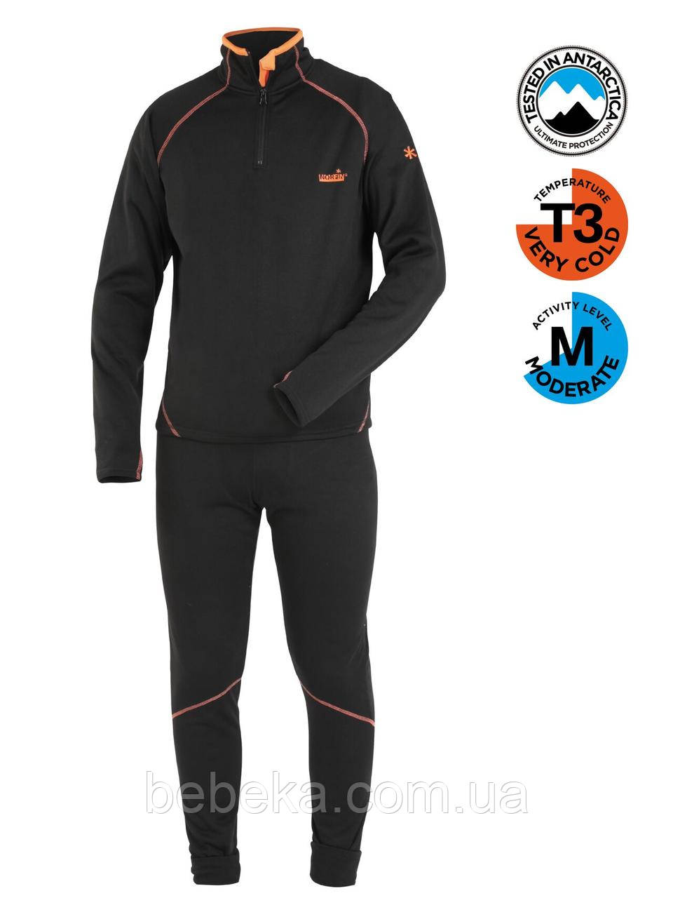 Термобілизна фліс. Norfin WINTER LINE (чорн.1-й,2-й шар) S (325001-S)