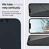Захисне скло Spigen для iPhone 14 / 13 / 13 Pro EZ FIT GLAS.tR Privacy (2 шт), (AGL03388), фото 6