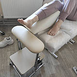 Пуф - підставка Клин для педикюру валик - підставка педикюрная для стопи Клин - пуф для однієї ноги, фото 3