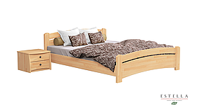 Двоспальне ліжко Estella Венеція 160х200 см дерев'яна бук натуральний