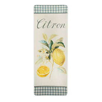 Керамічне закусочне блюдо для канапе із зображенням цитруса "Стиглий лимон" Certified International