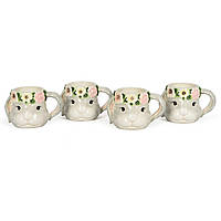 Набор чайных чашек из керамики в виде кролика "Милый кролик" Certified International, 4 шт.