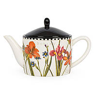 Заварочный чайник из керамики с ботаническим рисунком "Цветочная рапсодия" Certified International
