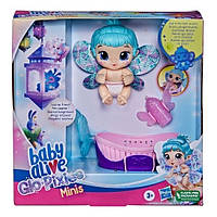 Светящаяся кукла baby alive Glo minis, маленькая кукла пупс с подсветкой и аксессуарами