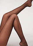 Calzedonia Жіночі колготи з візерунком  С/М  4835 коричневі, фото 3