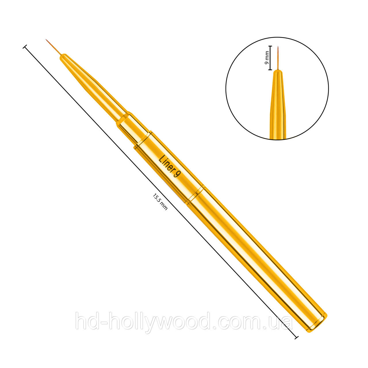Пензлик для манікюру Liner 9 мм, фото 1
