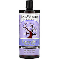 Лавандове кастильське мило Dr. Woods "Lavender Castile Soap" з олією ши (946 мл)