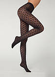 Calzedonia Жіночі колготи з візерунком С/М 4691 сині, фото 2