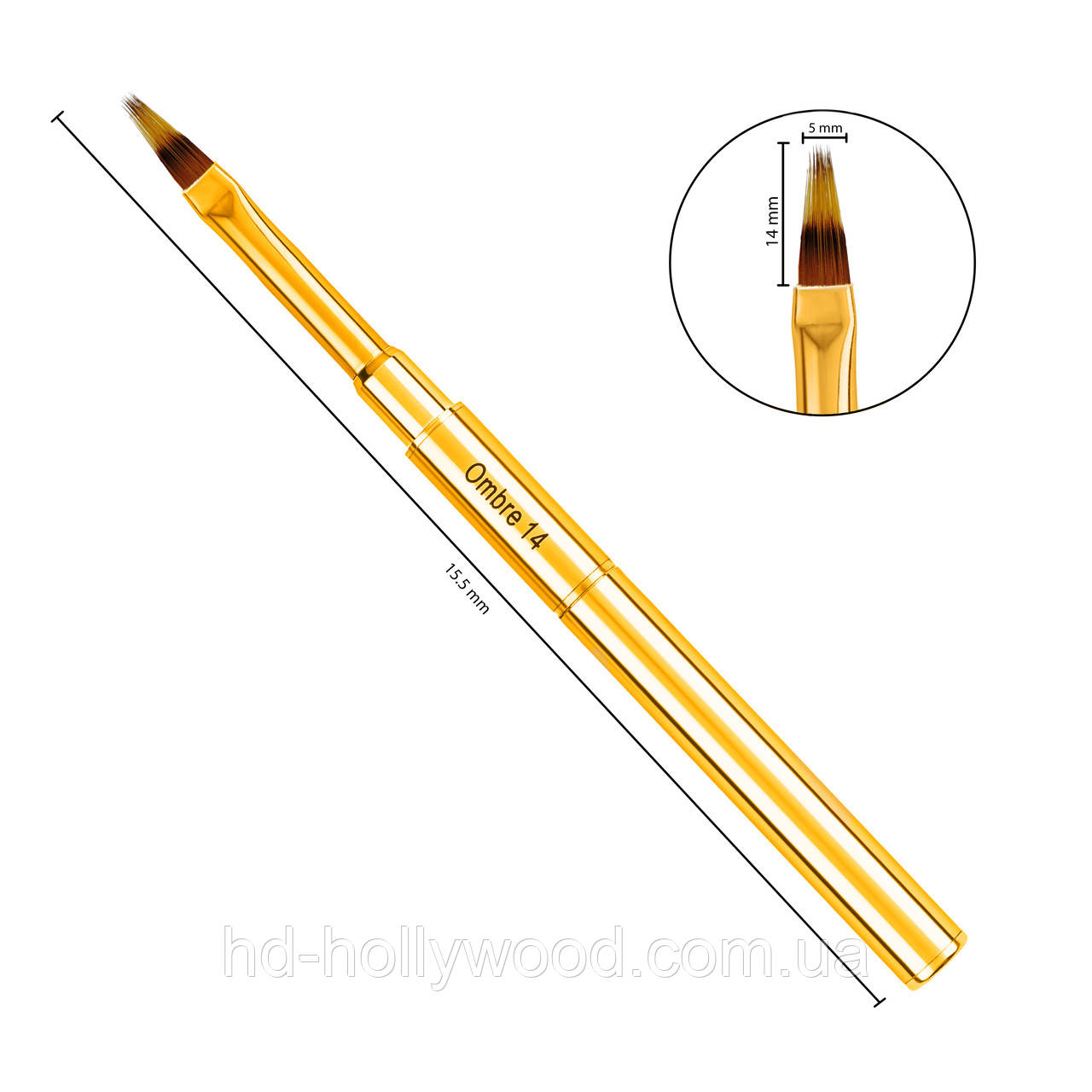 Пензлик для манікюру Омбре 14 мм, фото 1