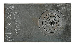 Плита чавунна 1-конфоркова 400х700 мм "напівглуха"
