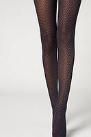 Calzedonia Жіночі колготи з візерунком  М/Л   4688 сині