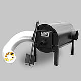 Дров'яна піч буржуйка Екожар Про 200 горизонтальна, фото 2