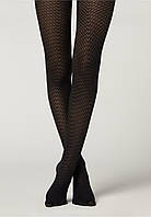 Calzedonia Жіночі колготи з візерунком  М/Л   4687 чорні