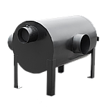 Дров'яна піч буржуйка Екожар Про 203 горизонтальна, фото 3