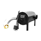 Дров'яна піч буржуйка Екожар Про 203 горизонтальна, фото 4