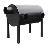 Дров'яна піч буржуйка Екожар Про 350 горизонтальна, фото 2