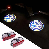 Подсветка в двери с логотипом VW Passat B8