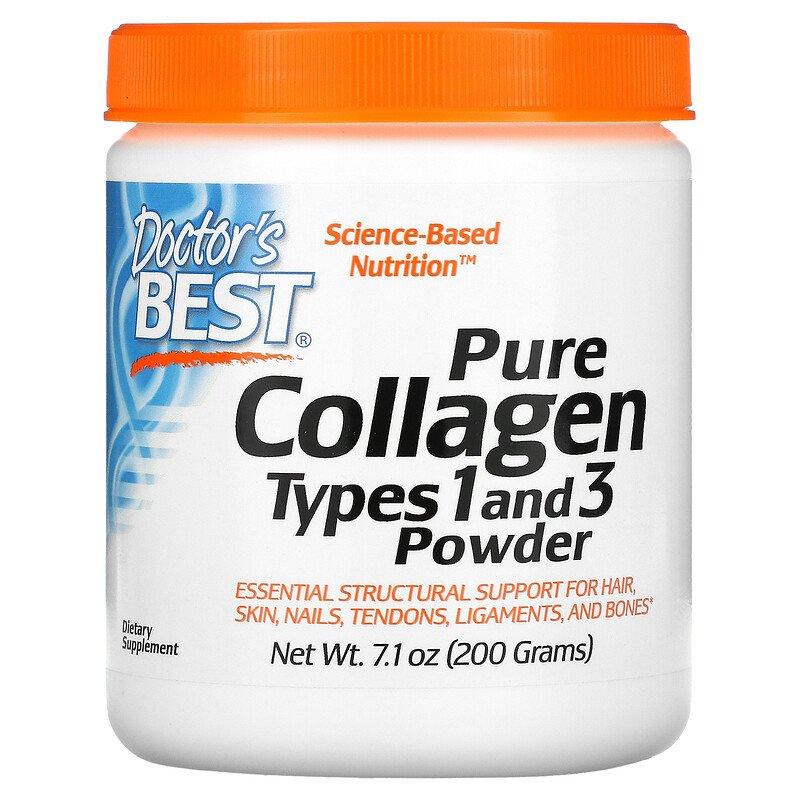 Колаген у порошку Doctor's Best "Pure Collagen, Types 1 and 3 Powder" тип 1 і 3 (200 г)