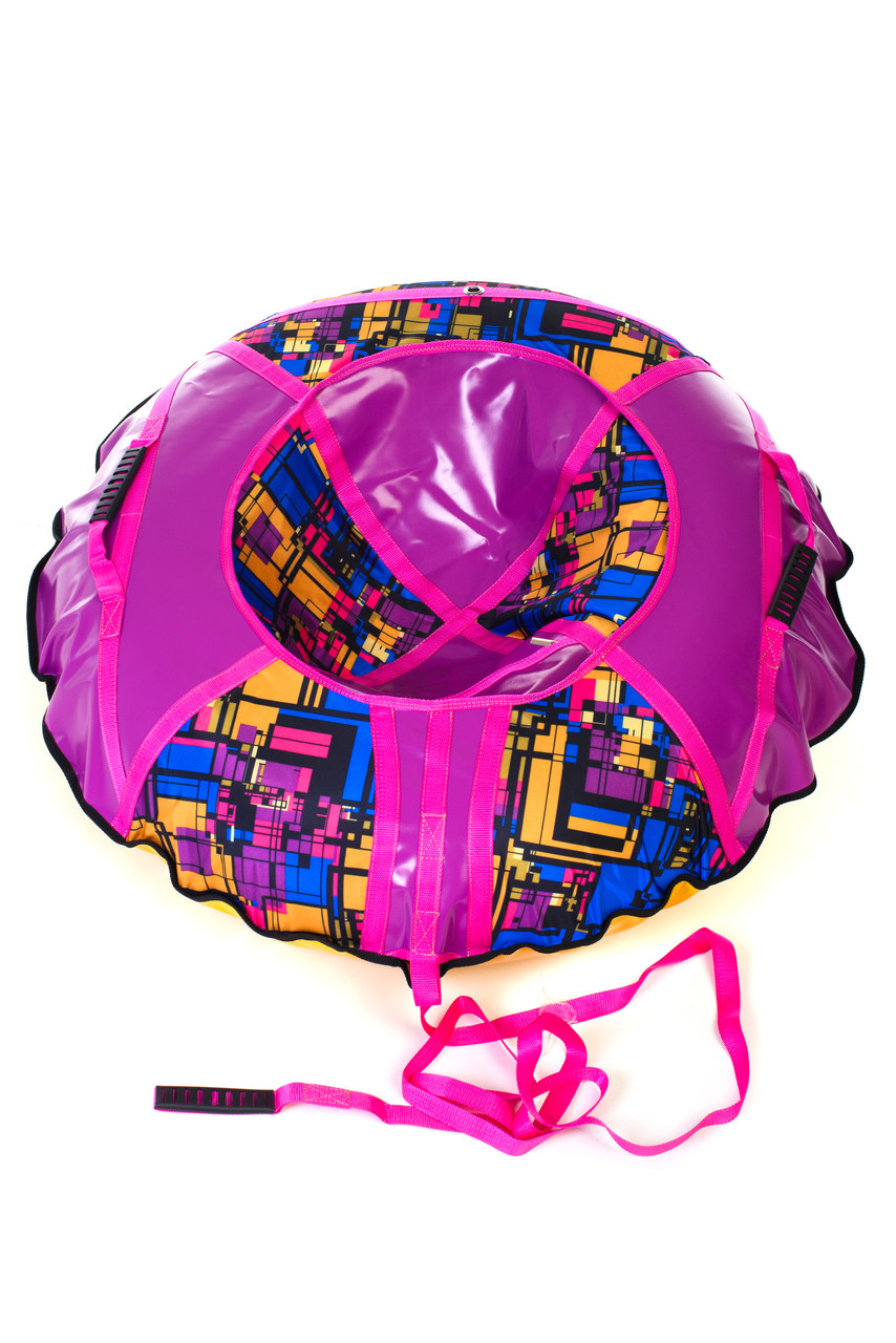 Санки надувні 120 см Геометрія бузковий