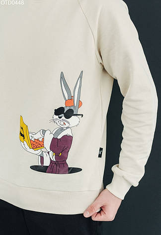 Свитшот мужской Staff rabbit светлый беж OTD0448, фото 2