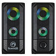 Акустична система Marvo SG-265 Multi-LED USB Black, фото 4